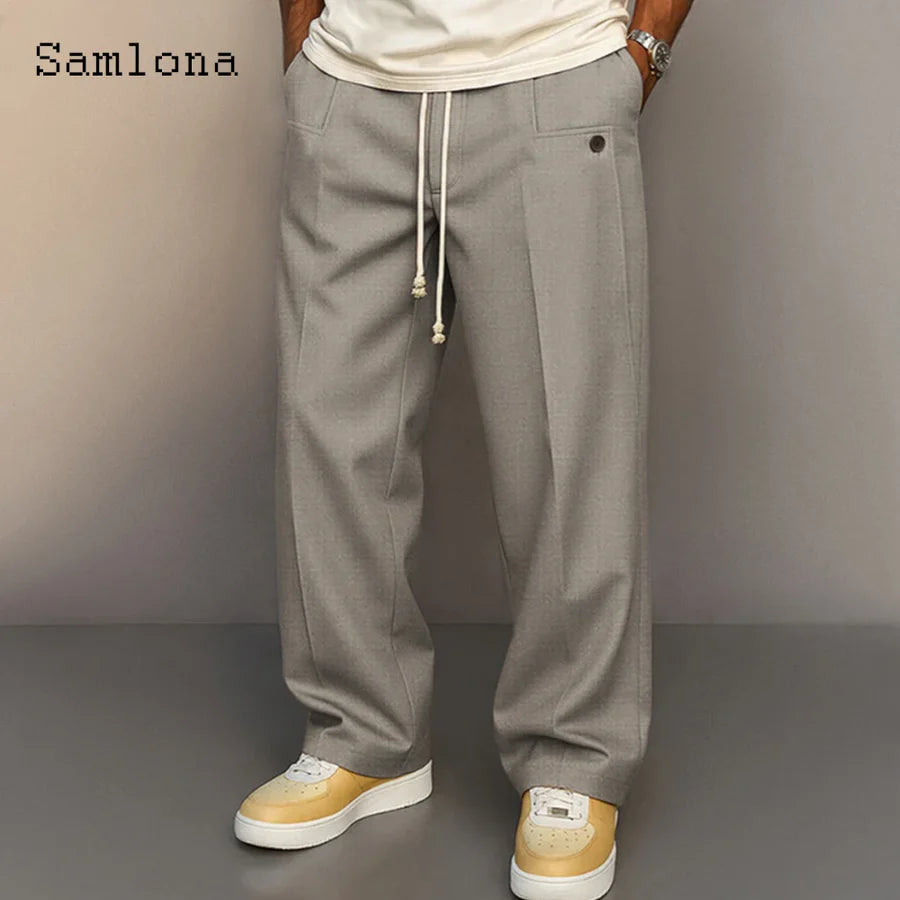 Pantaloni Casual Uomo Comfort Quotidiano